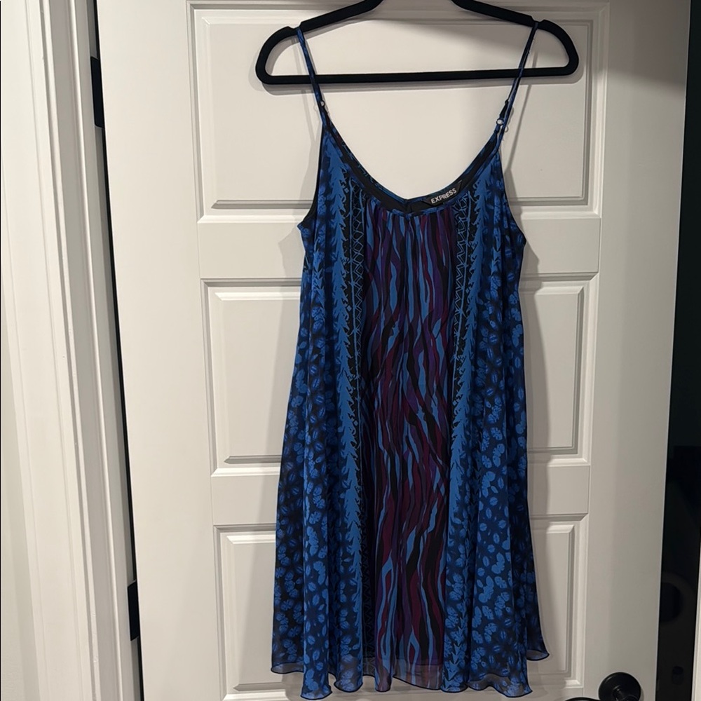 Express Multicolor Spaghetti Strap Dress